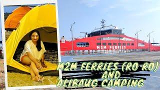 Mumbai to Alibaug by M2M Ferries (Roro) | Alibaug Beach ️ | Revdanda Beach Camping ️ | Part-1