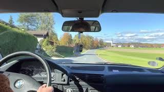 1989er BMW E34 525i 12V herbstliche POV Fahrt