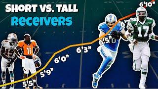 The Shortest vs. Tallest Receivers in NFL History... Which is better?