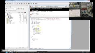 Programming a Freescale Miccontroller by making LEDs rotate from right to left in C