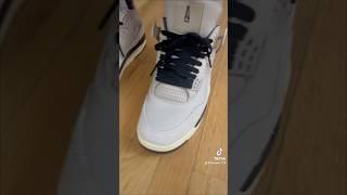 A Ma MANIERE Jordan 4 W.Y.W.S full review with lace swap on channel #shortvideo #short #shortsfeed