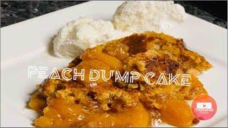 #dumpcakerecipe #dumpcake Dump cake recipe|Cook with me 2021|Peach cobbler dump cake|Easy dessert