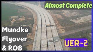 लगभग पूरा हो गया हैं | Flyover & Railway Over Bridge Mundka | UER-2 Package-2 #uer2