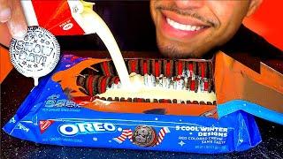 ASMR EATING OREO JOY! HOLIDAY COOKIES OUT OF THE BOX MILK POUR MOUTH SOUNDS NO TALKING LIFE HACK