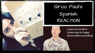 Qroo Paul: The Most Common Mistakes I Still Make in Spanish | REACTION | Cyn's Corner