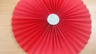 How To Make Paper Fan | DIY | Paper Fan For Birthday Decoration | Paper Craft