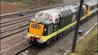 Class 55 Deltic D9000 “Royal Scots Grey” passing Pilmoor 21/4/2023