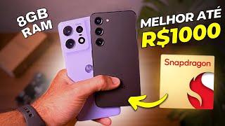 TOP 7 MELHORES Celulares até R$1000 CUSTO BENEFÍCIO em 2024!!! - BOM e BARATO