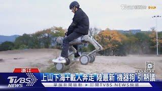 上山下海+載人奔走 陸最新「機器狗」引熱議｜TVBS新聞 @TVBSNEWS01