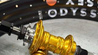 Powers bmx building up profile mini bmx hubs to odyssey 7ka rims