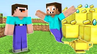 ПРО ДЖИН ИСПОЛНЯЕТ ЖЕЛАНИЯ НУБА В МАЙНКРАФТ ! НУБИК И ТРОЛЛИНГ ЛОВУШКА MINECRAFT Дак Плей