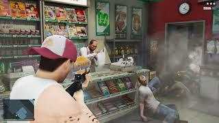 GTA 5 RDE 4.0.2 - GTA 6 Jason & Lucia Store Robbery + Ten Star Escape