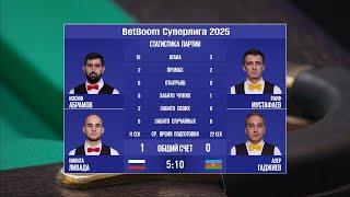 "BetBoom Суперлига 2025". И. Абрамов/Н. Ливада (RUS) - Р. Мустафаев/А. Гаджиев (AZE). Св.пирамида.