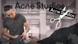 WOW we cut up a $400 #acnestudios T-shirt to see if its WORTH it !!! Acne Review