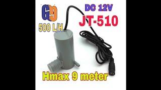 Pompa air celup DC 12V JT-510 Hmax 9meter 500L/H