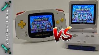 Game Boy Advance AGS101 Mod vs. Gamebox Handheld and LCD Comparison