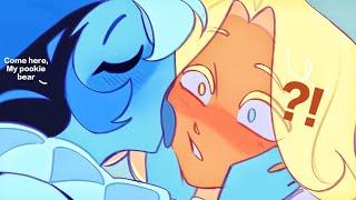 KISS OR LICK?ShadowVanolla,Cookie run kingdom Shadow milk X Pure Vanilla Comic dub