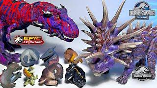 NEW Jurassic World Hybrid Dinosaurs Toys! Juggernaut 32 Triceratops, OMEGA 09 T-Rex, Indominus Rex