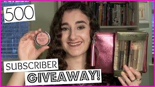 500 Subscriber GIVEAWAY!! | LuciaTepperBeauty