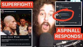 THE MMA GURU REACTS TO ALEX PEREIRA POSTING ABOUT TOM ASPINALL FOR UPCOMING SUPERFIGHT?