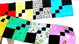 Greative patchwork for beginnersideas for striped patchwork/Masi diy