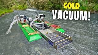 Sucking Up GOLD Using A River Dredge In New Zealand!