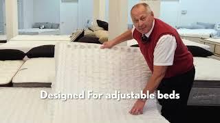 Demo: Why do innerspring coil hybrid mattresses work better on adjustable beds that foam?