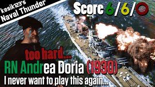 [War Thunder Naval] I hate this BB | RN Andrea Doria (1930)：Caio Duilio Class Battleship | 2K QHD