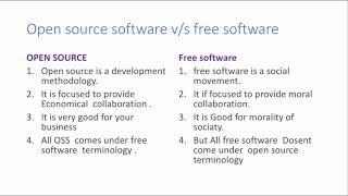 open source software vs free software