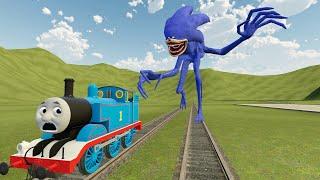 Building a Thomas Train Chased By Cursed Toby turned into Shin Sonic Tapes in Garry's Mod