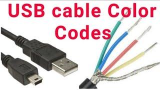 USB Cable Colour Code_How To Find  In Data Cable Nagetive & Positive Wire_ Data Cable 4 Wire Problem