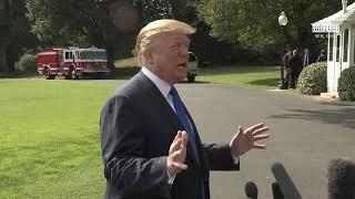 10/02/18: President Trump Delivers a Statement Upon Departure