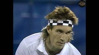 TRIBUTE TO PETER LUNDGREN: first set against Pat Cash at the 1987 Us Open.