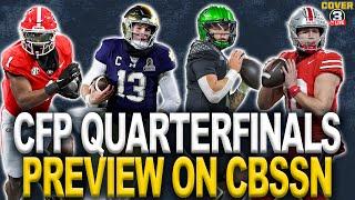 CFP Preview: Ohio State-Oregon, Texas-Arizona State, Notre Dame-Georgia | Cover 3 on CBSSN