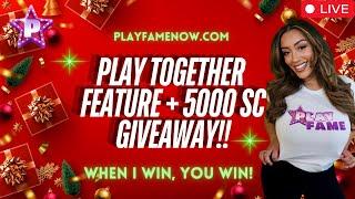 LIVE   WIN BIG with ME on PLAYFAMENOW.COM 5000 SC PRIZE POOL GIVEAWAY!