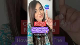 How To Change The Color Of A Logo Using Canva! #canvatips #canvatutorial