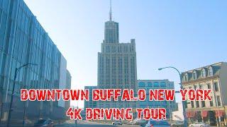 Upstate New York’s Largest City: Downtown Buffalo, New York 4K.