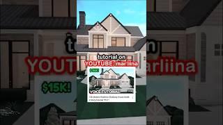 15k Bloxburg Realistic House LAYOUT! For Roleplays #bloxburg #roblox #shorts #robloxbloxburg