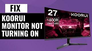 KOORUI Monitor Not Turning On? Here’s How to Fix It!