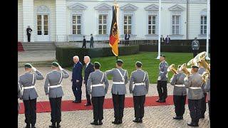 Military Honours - US President Joe Biden - Bellevue Palace