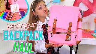 Kenzington's Backpack Haul | Back to School | Kamri Noel