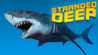 НАПАЛА АКУЛА! МОЙ ОСТРОВ ПРОТАРАНИЛ КОРАБЛЬ! - Stranded Deep #3