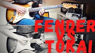 Tone comparison - Fender Stratocaster VS Tokai Springy Sound #tokai #fender #stratocaster