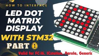 How to Interface Dot Matrix Display with STM32 || PART1