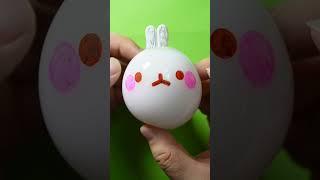 몰랑이 테이프공 만들기 - DIY Molang Nano Tape Bubbles! #shorts