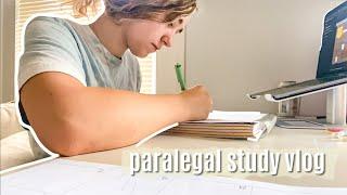 first day of paralegal study | first day of online class vlog