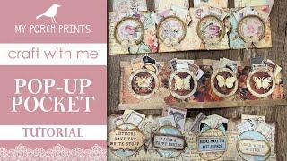 POP-UP POCKETS  3 DIFFERENT WAYS | My Porch Prints Junk Journal Ideas