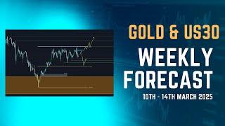 GOLD / US30 Weekly Forecast / Breakdown - 10th - 14th March 2025