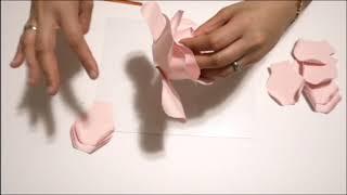 Paper Flower Tutorial: 6.5 inches Paper Rose for Bouquet