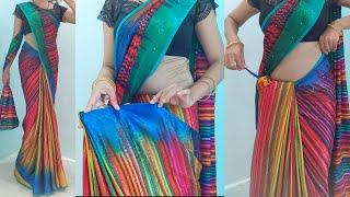 Daily wear carpe saree draping tutorial step by step | new hack and tricks for beginners